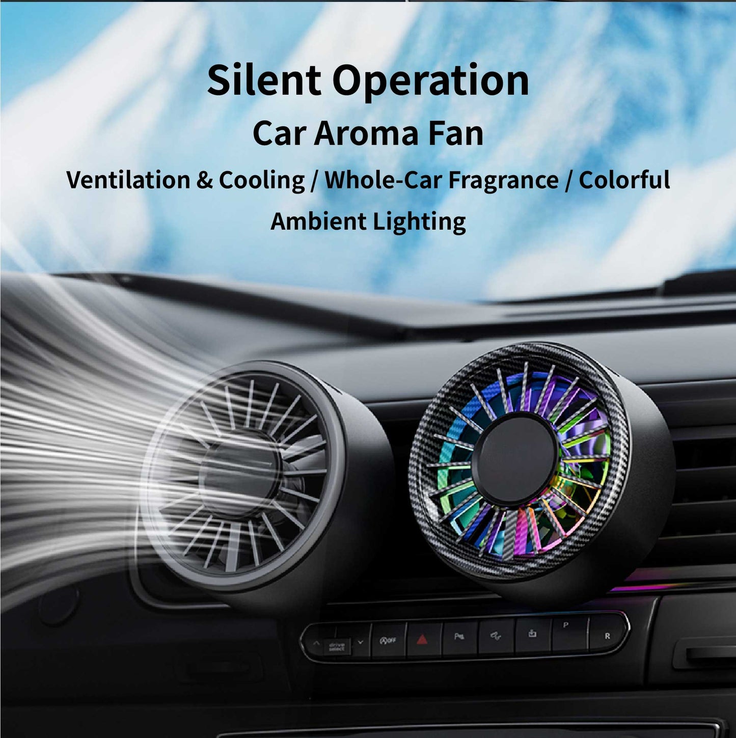 Car RGB Aroma Fan