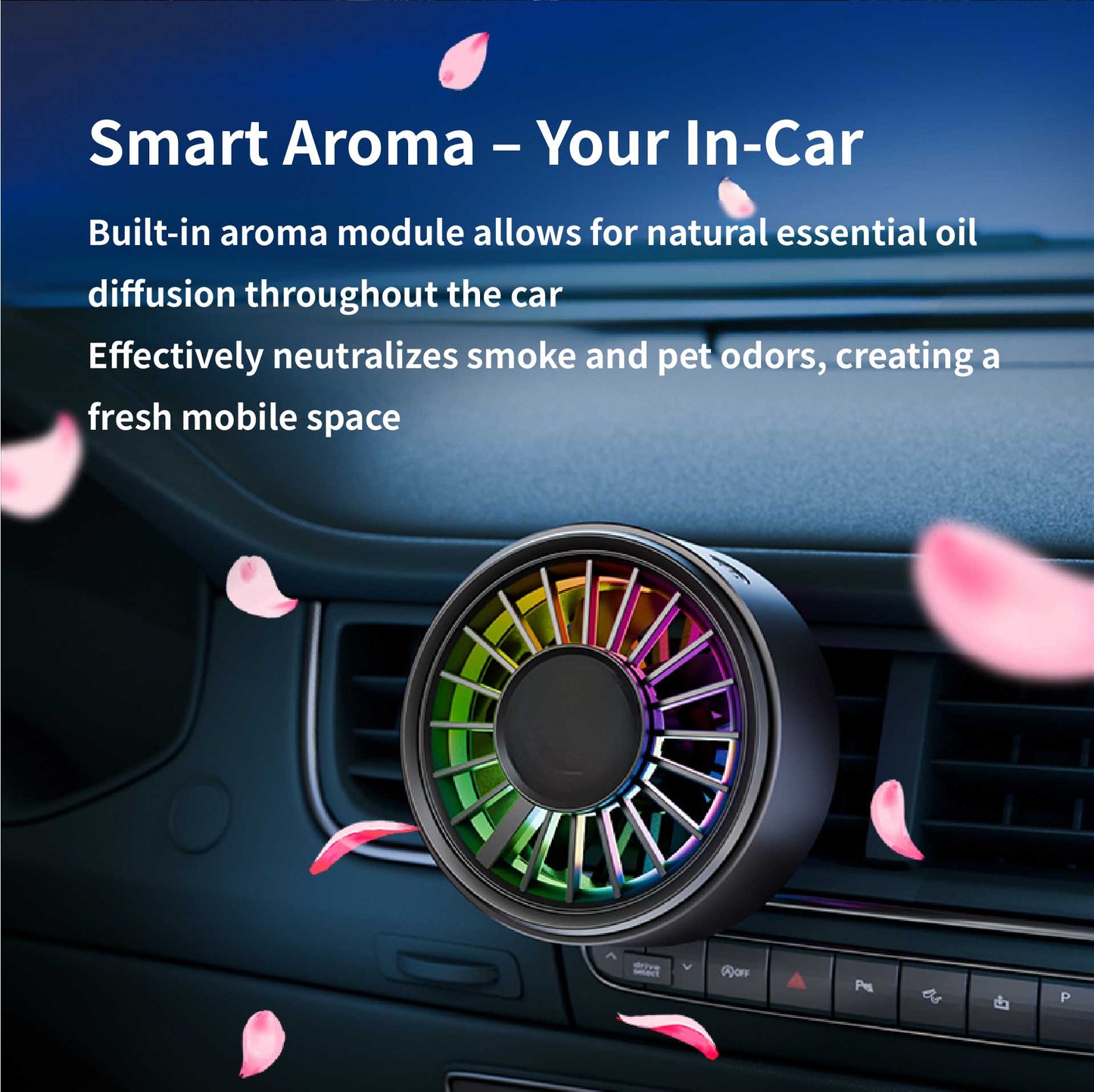 Car RGB Aroma Fan
