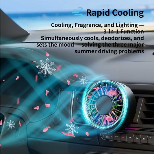 Car RGB Aroma Fan