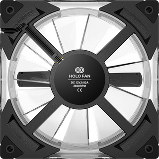 HOLO FAN, 120mm PWM RGB PC Fan with 3D Holographic Display, Wireless Upload, High-Performance Cooling