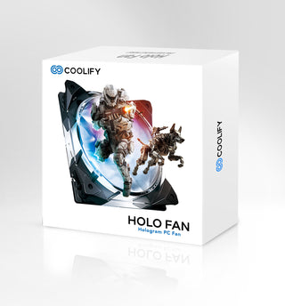 HOLO FAN, 120mm PWM RGB PC Fan with 3D Holographic Display, Wireless Upload, High-Performance Cooling